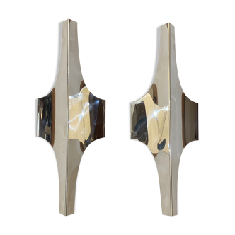 Pair of Doria Leuchten wall sconces, 1970s