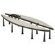 Table basse brutaliste en acier et pierre de Thomas Serruys, Belgique, 2019