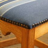 Chaises de salle à manger en chêne brutaliste danois des années 1960 dans le style de Kjærnulf