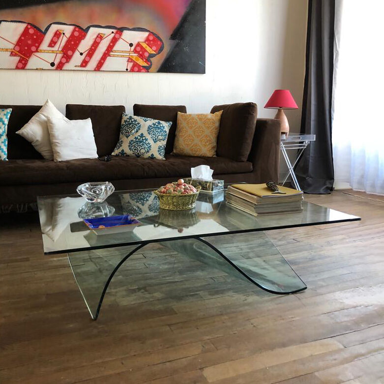 Sheet coffee table by Maurice Barilone for Roche Bobois