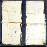 Vintage side table in wrought iron & ceramic – 1960s