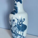 Pair of hand painted Vietnamese porcelain vases
