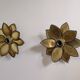 Paire appliques feuilles brutalistes