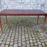 Table danoise en palissandre de Rio à allonges 1960