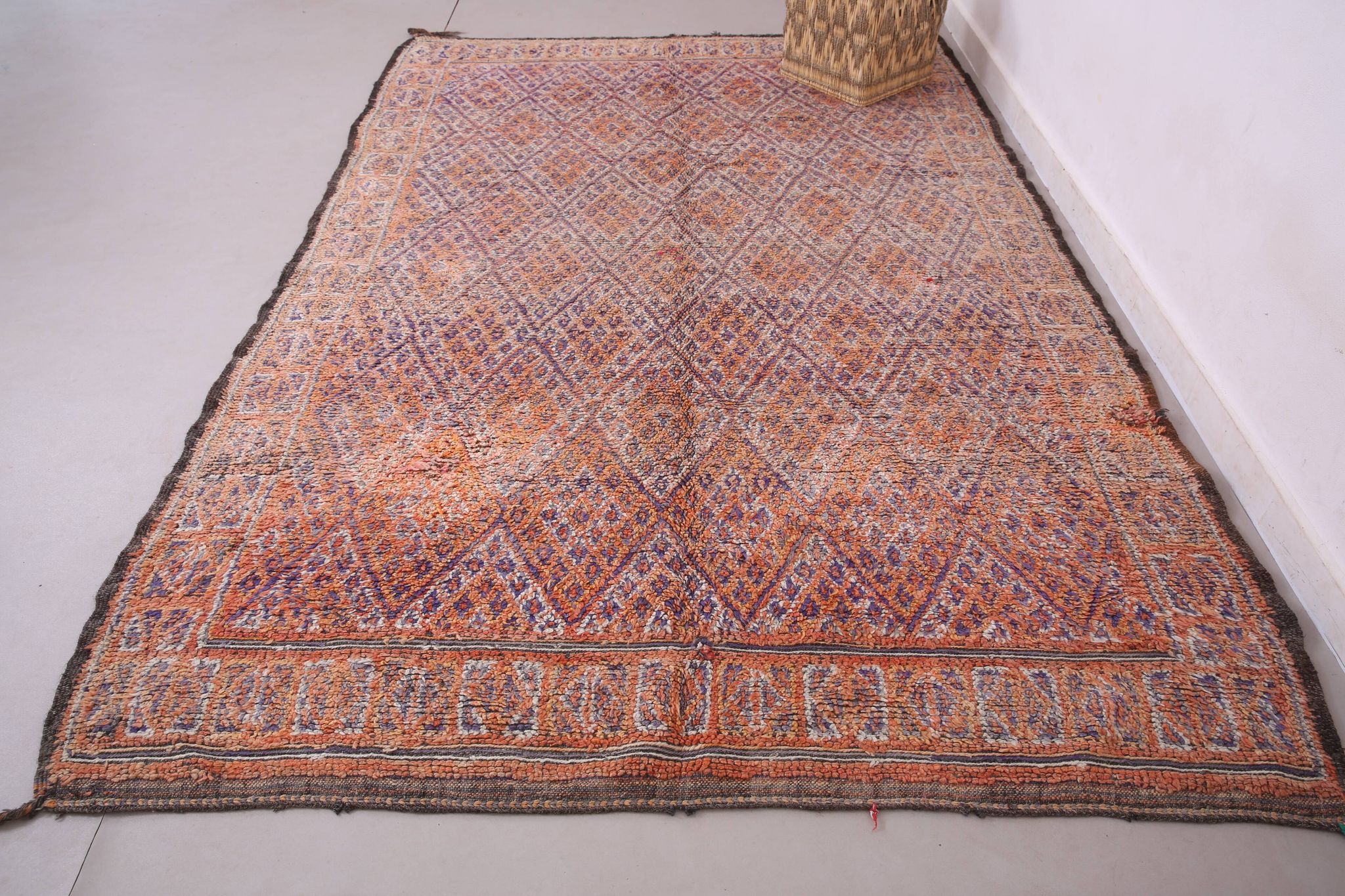 Vintage Beni Mguild Rug 201 x 301 cm - Berber Wool Rug - Handmade Boho Rug