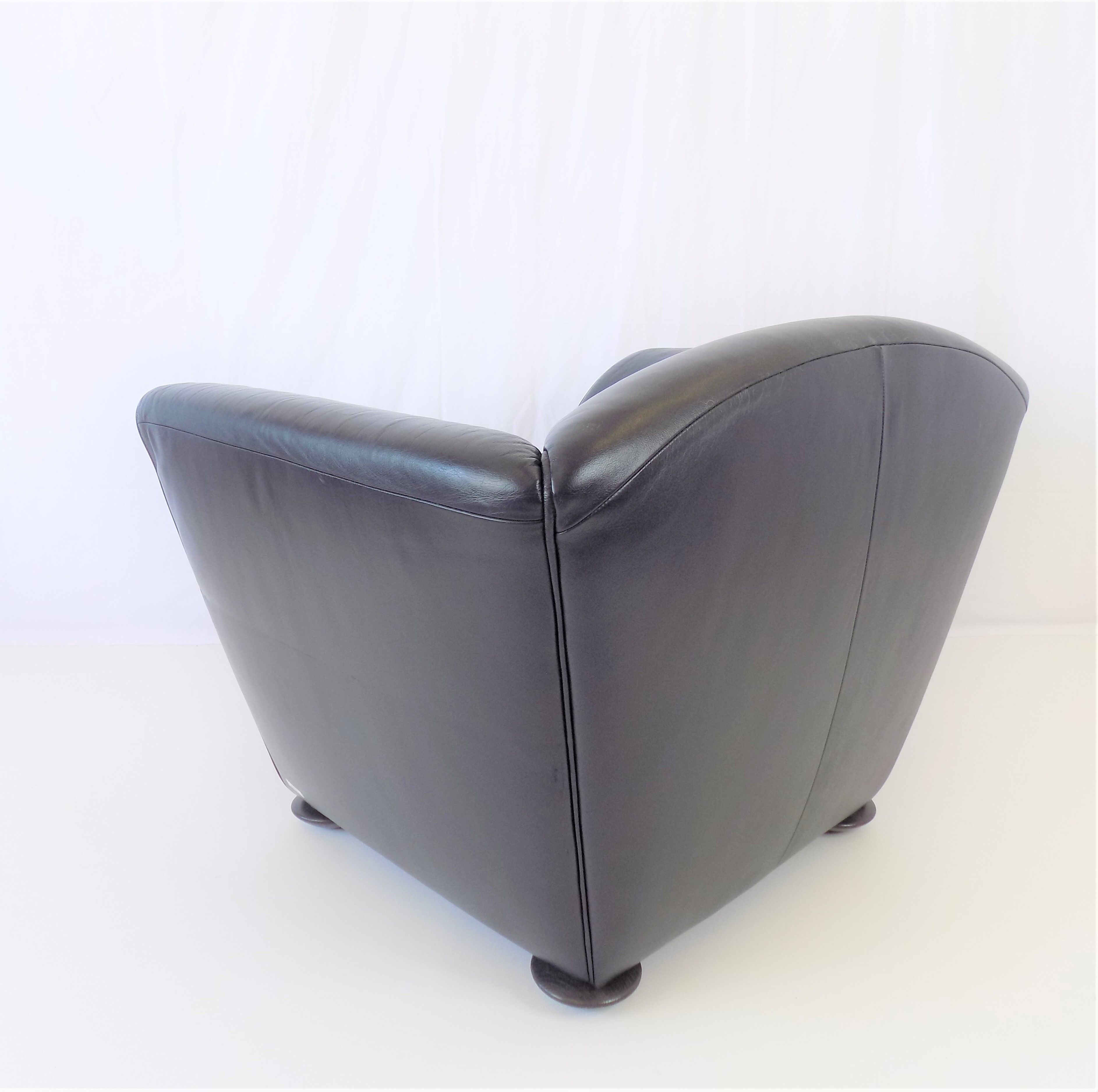 Cor zelda set of 2 leather armchairs by peter maly