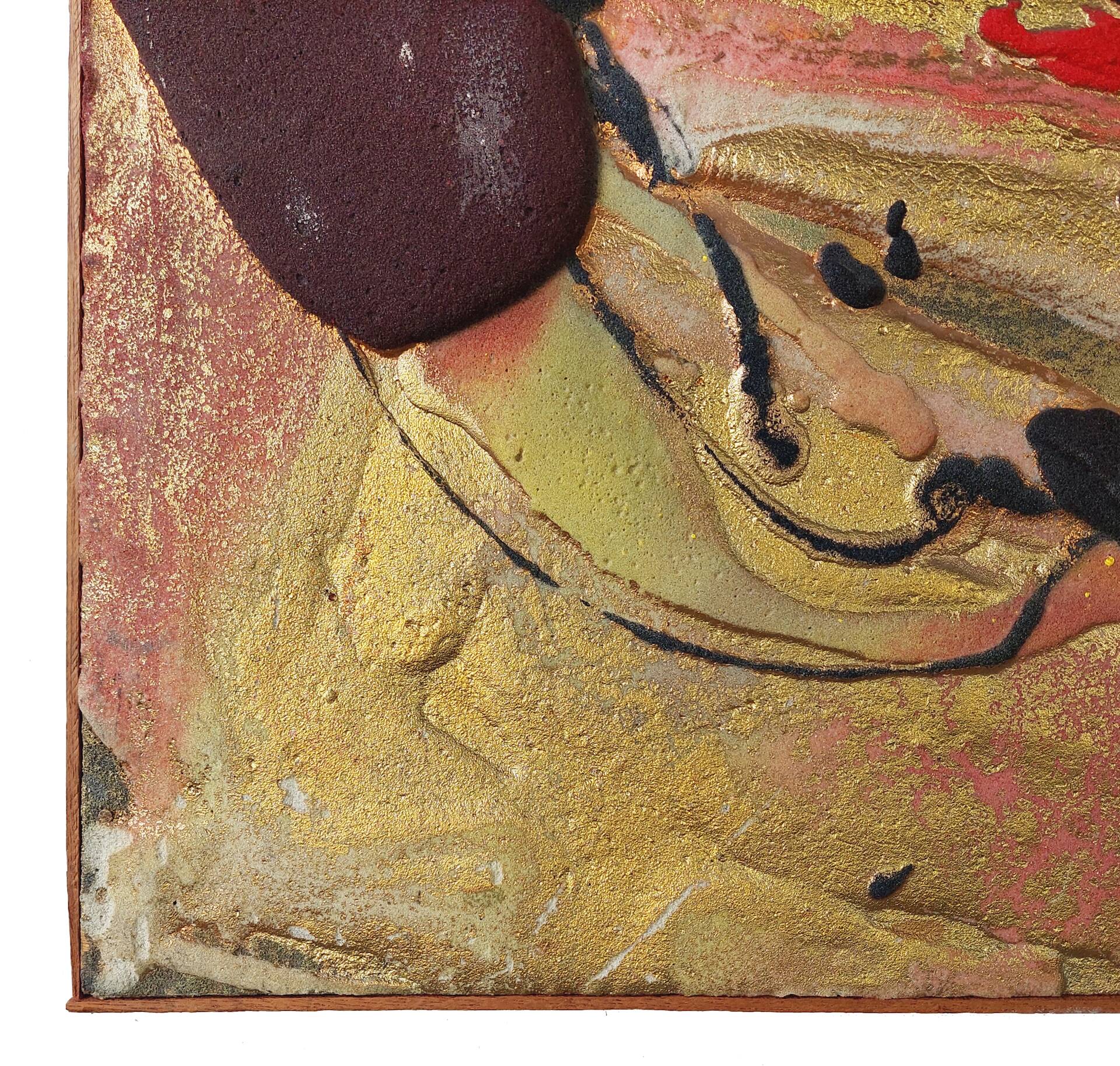Abstract composition, mixed media, signed, dated 1979