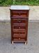Vintage walnut and marble chest of drawers from 1920.