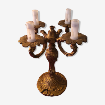 4-pointed bronze chandelier