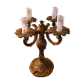 Chandelier 4 branches en bronze