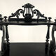 Napoleon III partition furniture, blackened wood