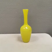 Swedish glass vase from the 1980s in a lovely yellow colour.