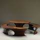 Oval dining set by Marc van Rampeberg for Rampelberg Designs, Kenya Afrik.