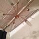 1960 epi chandelier in metal and glass