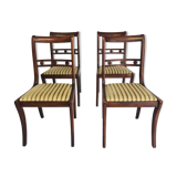 Lot of 4 English style chairs