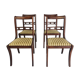 Lot de 4 chaises style anglais