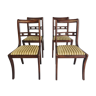 Lot of 4 English style chairs