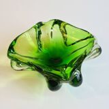 🌿 Radiant green Murano tray – vintage 70s 🌿