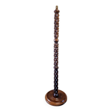 Oak floor lamp - In the style of Charles Dudouyt - Brutalist design