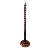 Lampadaire en chêne bois - Dans le goût Charles Dudouyt - Design brutaliste
