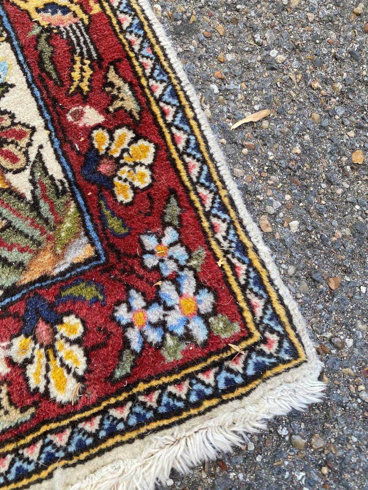 Authentic Persian Bakhtiar Saman Carpet Handwoven 318x198 cm 100% Wool