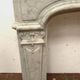 Regency style fireplace in white Carrara marble, Italy, 19th century.
