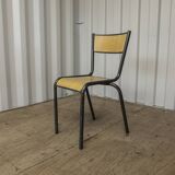 School chair 510 mullca gaston cavaillon industrial vintage