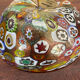Vintage Murano millefiori storage cup