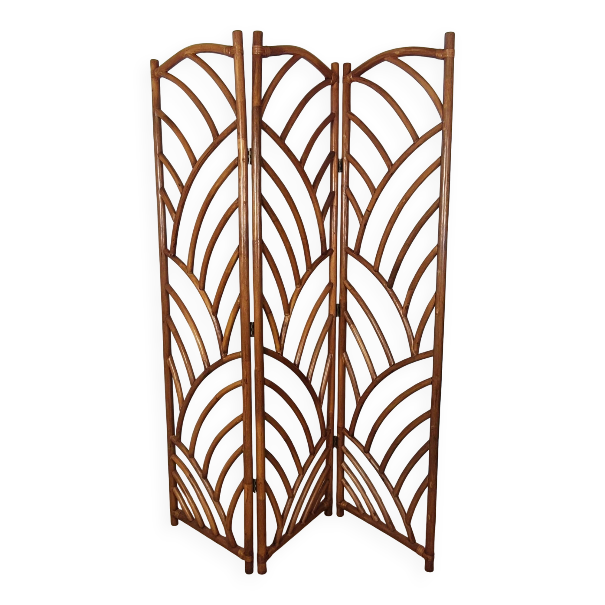Bamboo and rattan screen