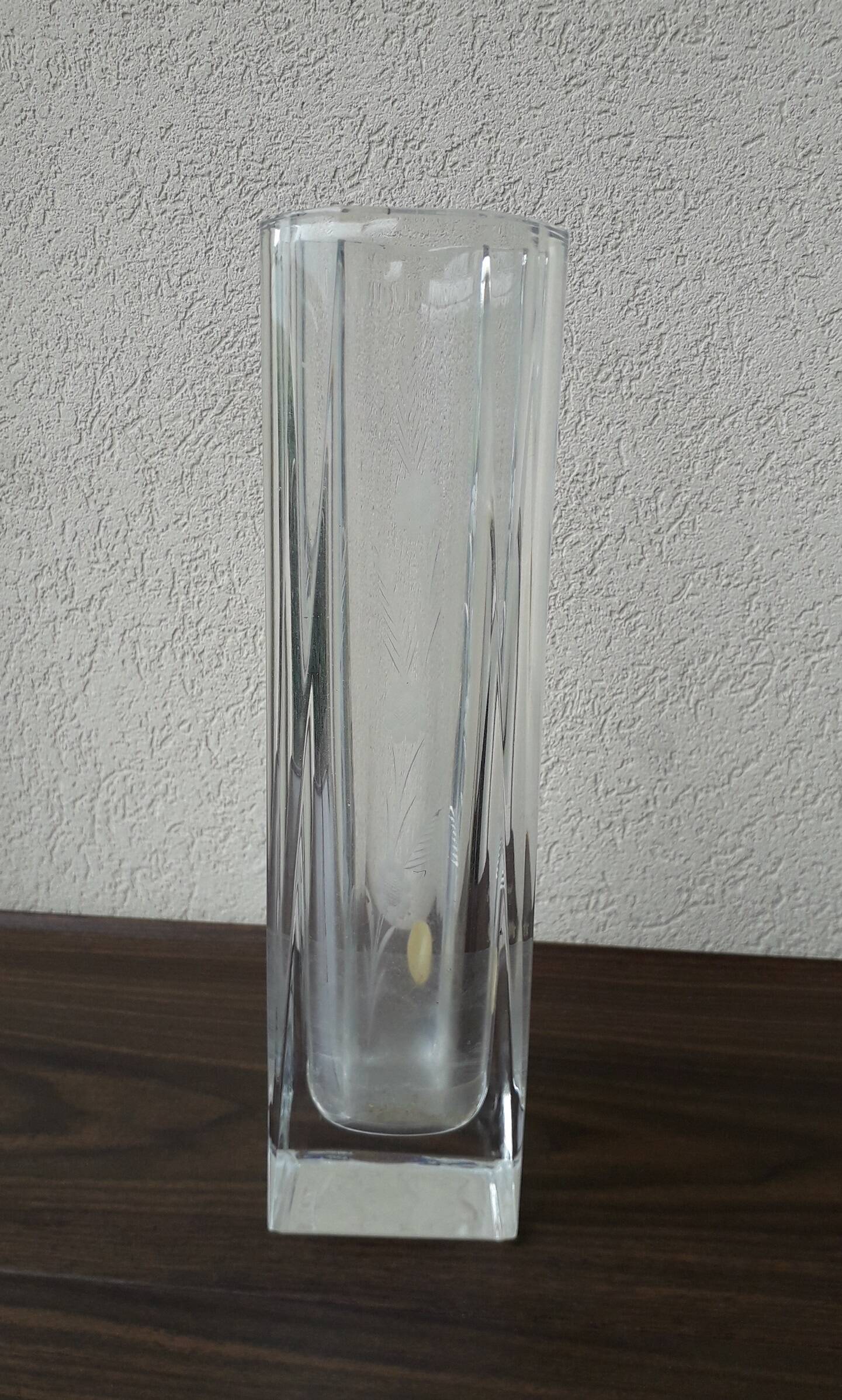 Cut crystal vase