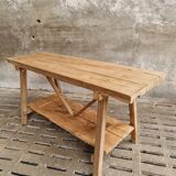 Old work table kitchen island bar table oak