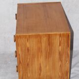 Small vintage Scandinavian pine chest of drawers