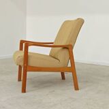Pair of Jitona Sobeslav cream armchairs Ex Czechoslovakia