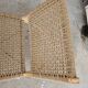 Pair of armchairs low solid wood and braided rope