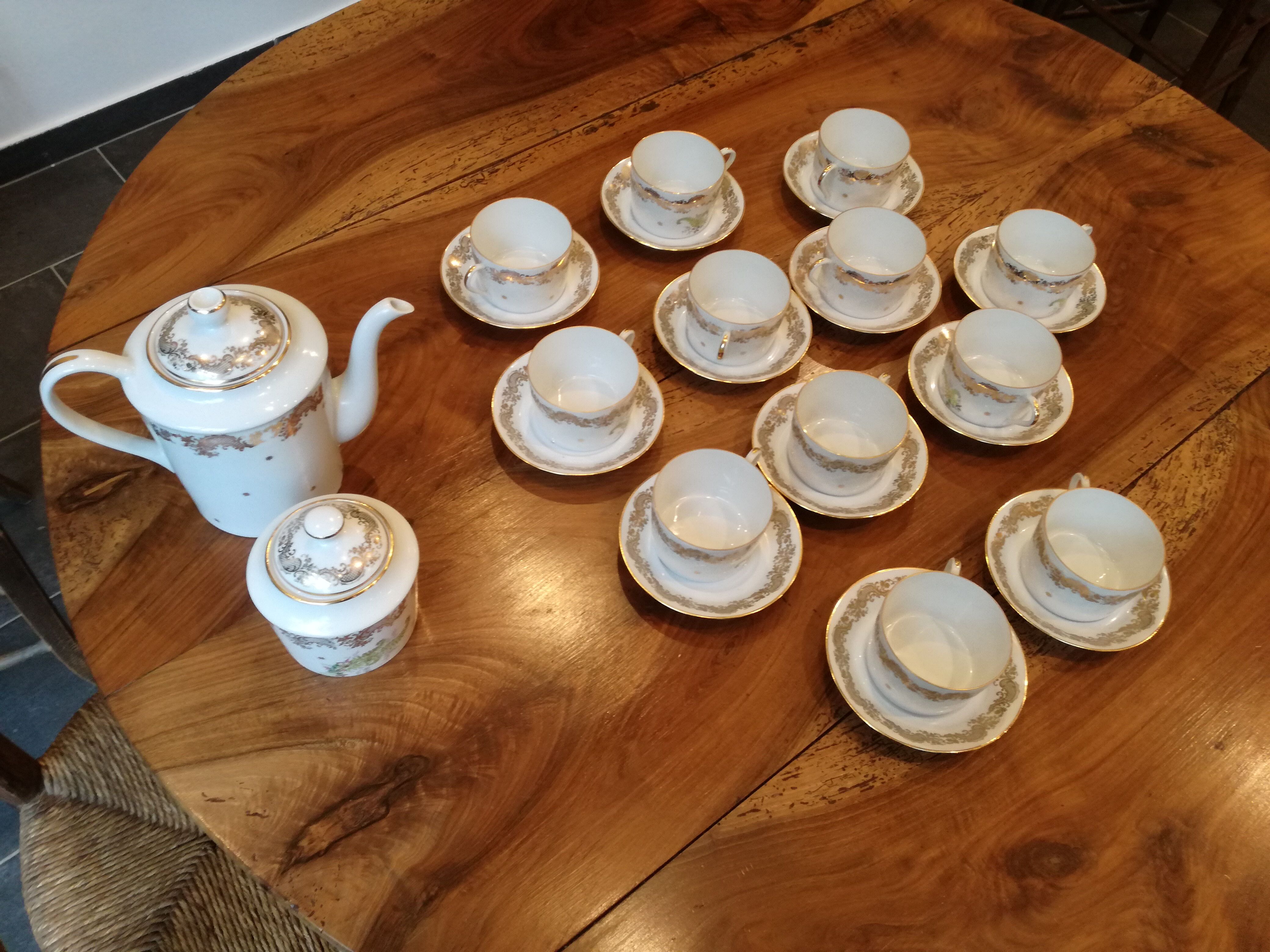 Limoges porcelain tea and coffee service