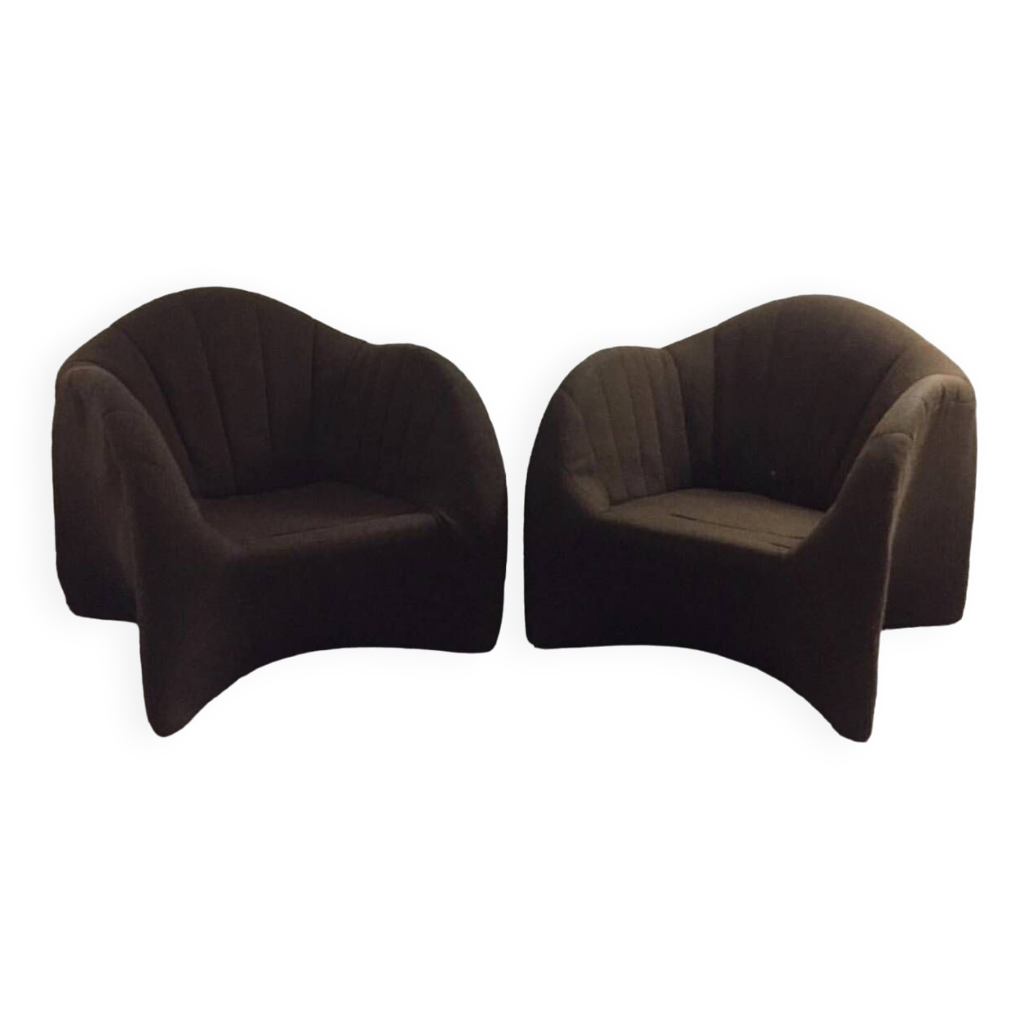 Pair of polyurethane armchairs 1970