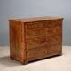 Commode ancienne en noyer à 5 tiroirs, Italie, XVIIIe siècle