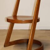 Vintage Baumann Model "Halfa" chair in wood, 1970s