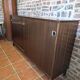 Vintage 1960s mahogany sideboard with sliding doors