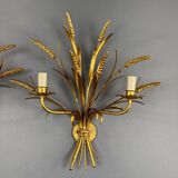 Paire d’appliques en métal doré, XXe Siècle