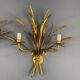 Pair of gilt metal wall sconces, 20th century