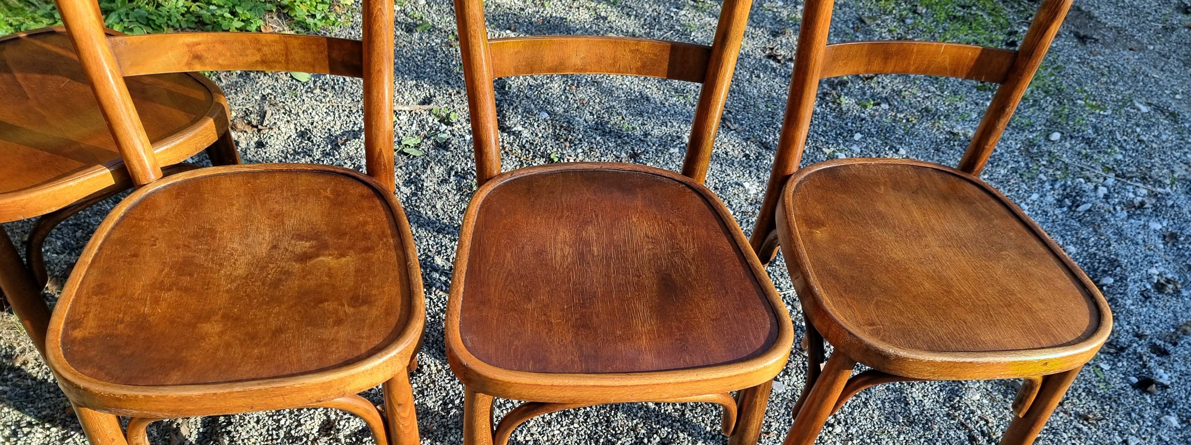 Lot of 6 Horgen-Glaris bistro chairs from the 40s