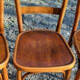Lot of 6 Horgen-Glaris bistro chairs from the 40s
