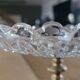 Bonbonnière en verre taillé et métal doré