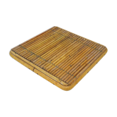 Dessous plat rotin  art de la table vintage