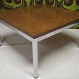 1970s vintage chrome coffee table.