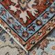Tapis vintage médaillon, tapis vintage unique en son genre, tapis turc marron rouge