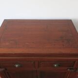 Antique Boho hand-made painted 2-door cabinet, 1910