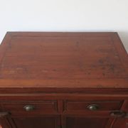 Cabinet antique boho fait main peint à 2 portes, 1910