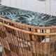 Vintage rattan bar
